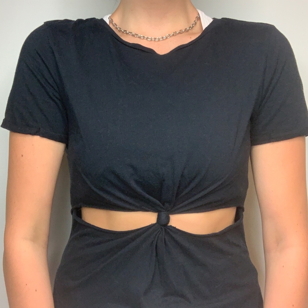 BLACK TRENDY DRESS
